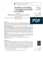 Integrated Healthcare Facilities Maintenance Management Model: Case Studies