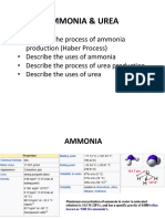 Notes 1a Ammonia and Urea