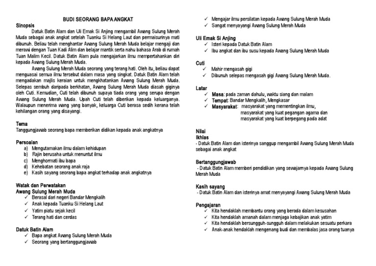 Budi Seorang Bapa Angkat | PDF