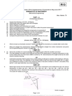 R13-MayJune 2017 Kinematics of Machinery