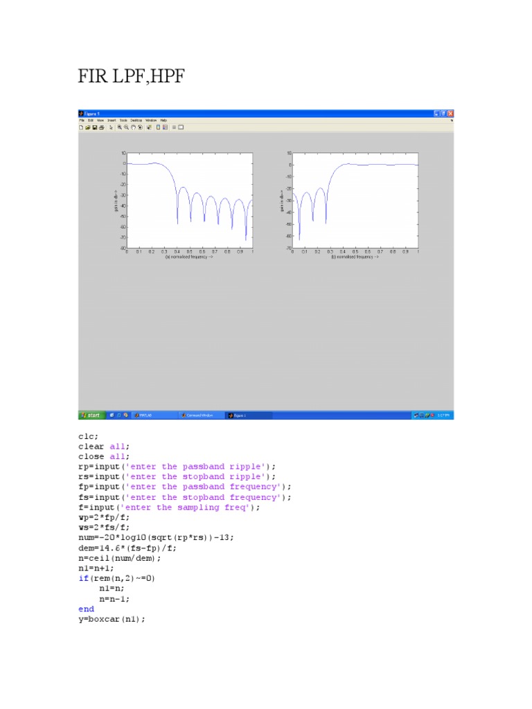 Fir LPF | PDF