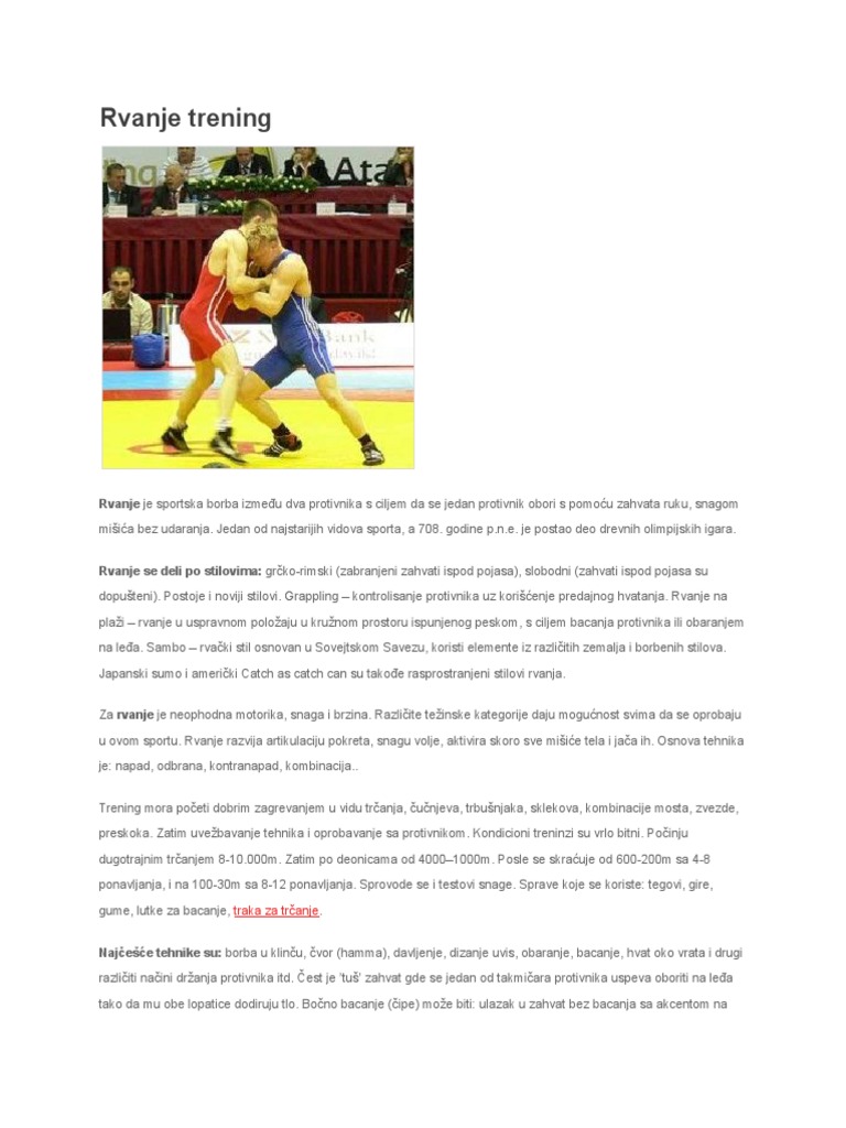 Rvanje Trening | PDF