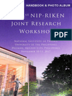 Handbook of the 1st NIP-RIKEN Joint Research Workshop
