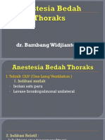 Anestesia Bedah Thoraks Dr. BW Sp. An