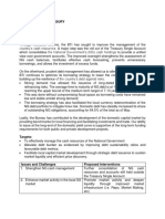 Bureau of The Treasury Sona 2016 Input Sector: Public Finance Status