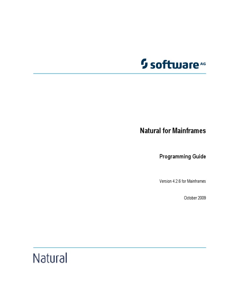 Software Ag | PDF | Subroutine | Array Data Structure