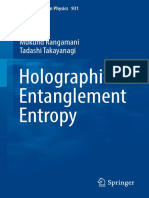 (Lecture Notes in Physics 931) Mukund Rangamani, Tadashi Takayanagi (Auth.) - Holographic Entanglement Entropy-Springer International Publishing (2017)
