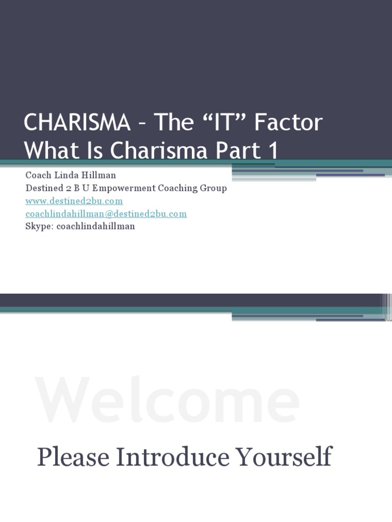 Understanding Charisma: The 