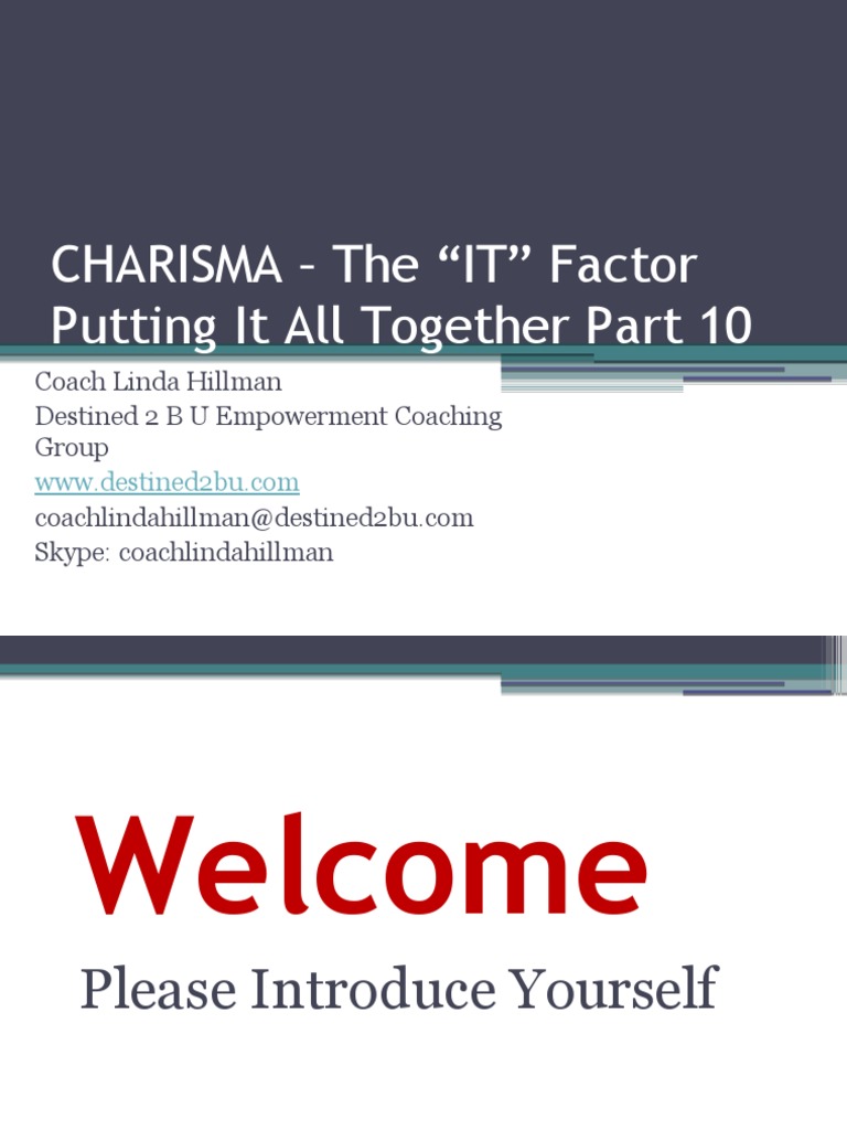 Developing Personal Charisma Techniques | PDF | Self-Improvement