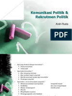 Komunikasi Politik & Rekrutmen