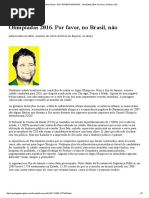 Revista Galileu - Edt Materia Imprimir - Olimpíadas 2016