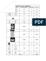 Presupuesto y Cálculo Luminico