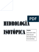 HIDROLOGÍA ISOTÓPICA