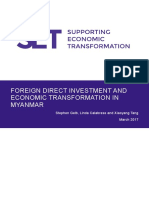 FDI &  ECONOMIC TRANSFORMATION IN MYANMAR (Set Myanmar Final 170404)