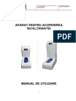 Manual Utilizare Aparat Acoperire Incaltaminte 