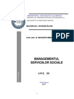 Managementul Serviciilor Sociale 2017 PDF