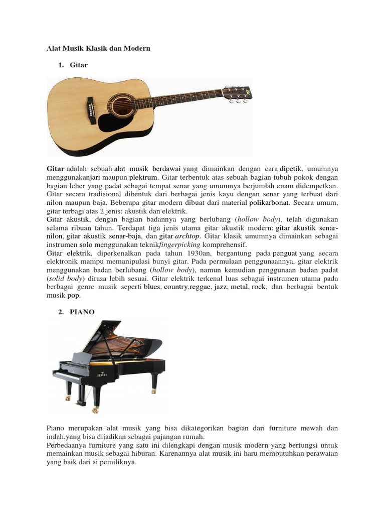 Alat Musik Klasik Dan Modern Pdf