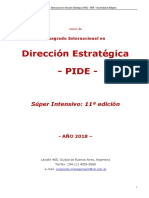 PIDE Posgrado Internacional en Dirección Estrategica - Feb 2018