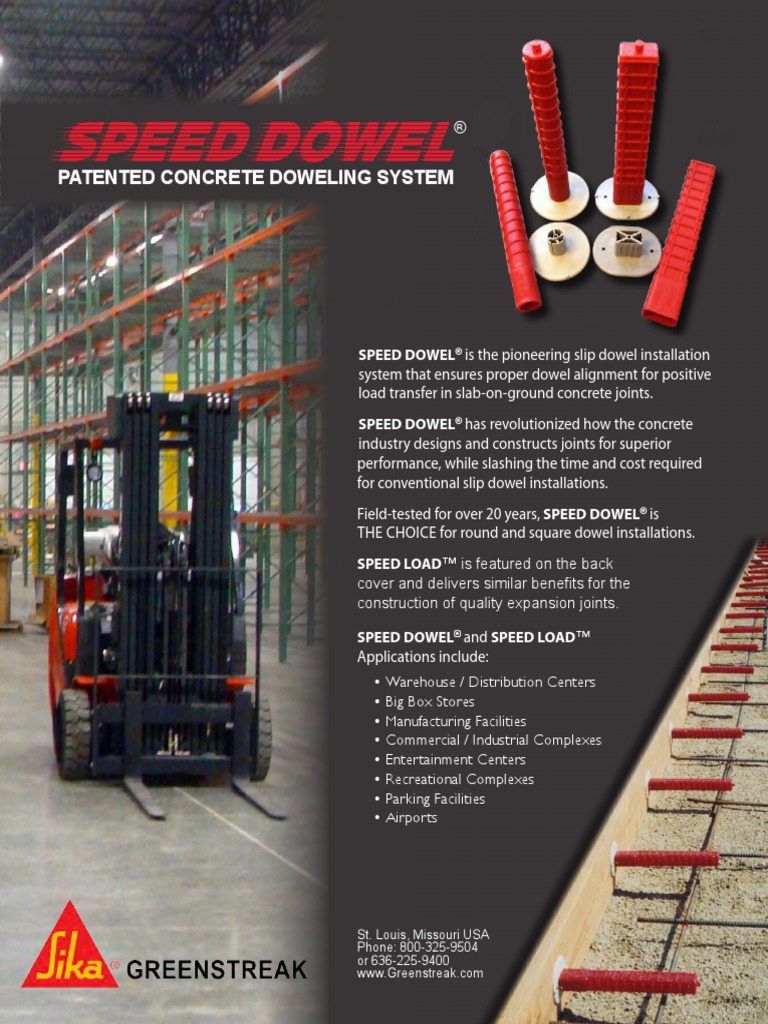 Speed Dowel Brochure 0811 Reduced Concrete Building Engineering