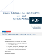 Resultados Abril2017 ENCAVI 2015-16 Depto Epidemiología MINSAL