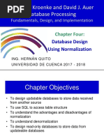 Bases de Datos - Cap 04 Database Design Using Normalization