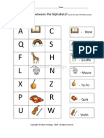 Sequence Sandwich Alphabets