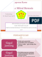 CHF e.c Mitral Stenosis