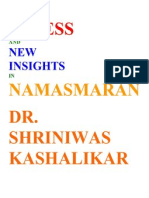 Stress and the New Insights in Namasmaran Dr. Shriniwas Janardan Kashalikar