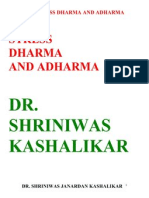 God Stress Dharma & Adharma Dr. Shriniwas Janardan Kashalikar