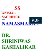 Stress Animal Sacrifice and Namasmaran Dr. Shriniwas Kashalikar