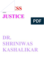 Stress and Justice Dr. Shriniwas Kashalikar