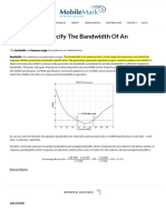 How Do You Specify The Bandwidth of An Antenna?