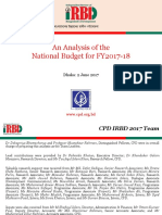 Presentation On An Analysis of TheNational Budget For FY2017 18