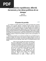 La tradición republicana. Alberdi, Sarmiento y 	las	ideas políticas de	su	 tiempo. Natalio R. Botana	
