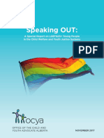 Speaking Out: LGBTQ2S+ Young People in The Child Welfare and Youth Justice Systems