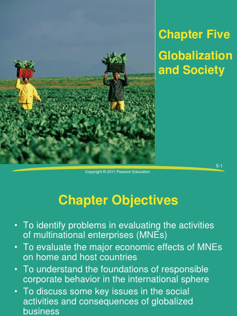 Chapter Five Globalization and Society | PDF | Foreign Direct ...