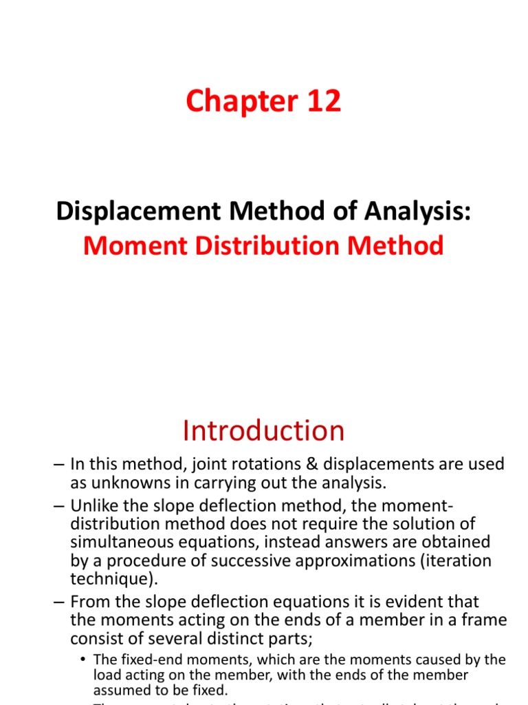 Displacement Method of Analysis | Structural Analysis | Structural ...