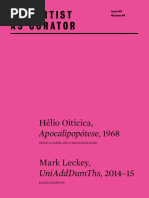 Helio Oiticica Apocalipopotese 1968 | PDF | Library And Museum ...