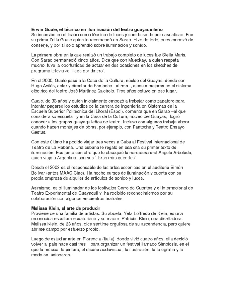 Emprendimientos Recientes Ecuador
