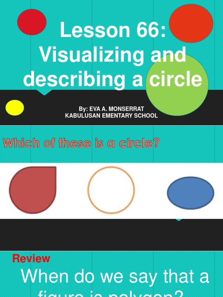 MATH 5 Q3 Lesson 66 Visualizing and Describing A Circle