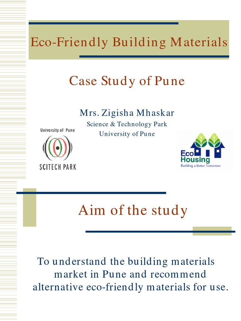 Eco-Friendly Building Materials | PDF | Concrete | Cement