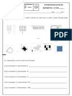 Frações 6o Ano Atividade Avaliativa