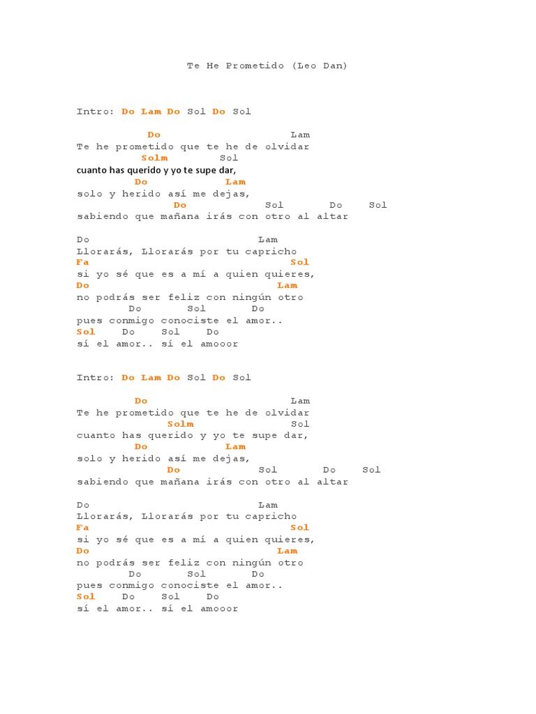 Te He Prometido Pdf