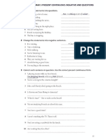 Present Simple y Continuous PDF