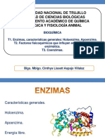 Semana 2. Enzimas. Factores Físicoquímicos Que Afectan La Act. Enz - Ccoenzimas-CLAV