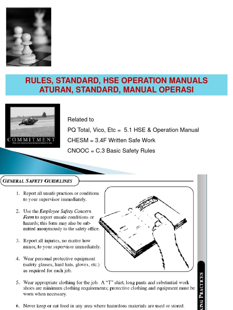 HSE Operation Manual and Work Permits | PDF