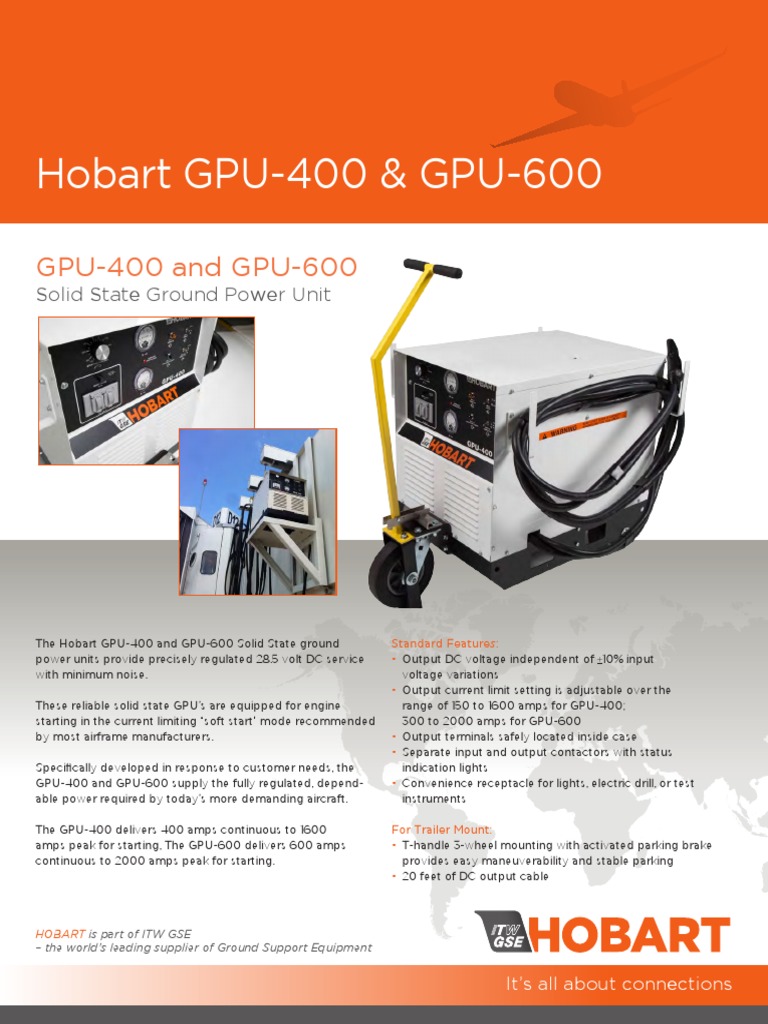 309 Hobart GPU 400 600 Sept 2015 PDF Amplifier Direct Current