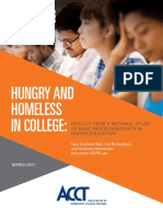 Hungry and Homeless in College