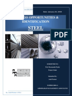 Steel Industry Business Op Port Unites and Identification