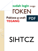 Kalau Sudah Login Tunggu TOKEN